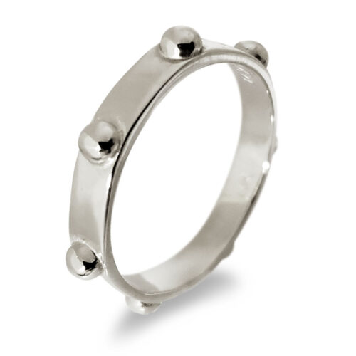 Japa Collection Narrow Meditation Ring in Silver
