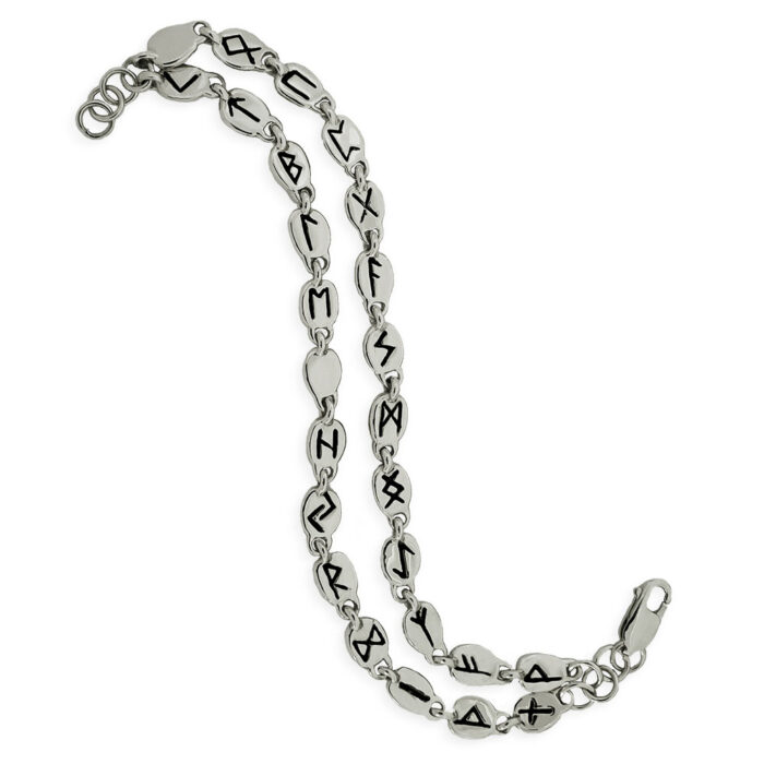 Silver Rune Bracelet by Iva Winton