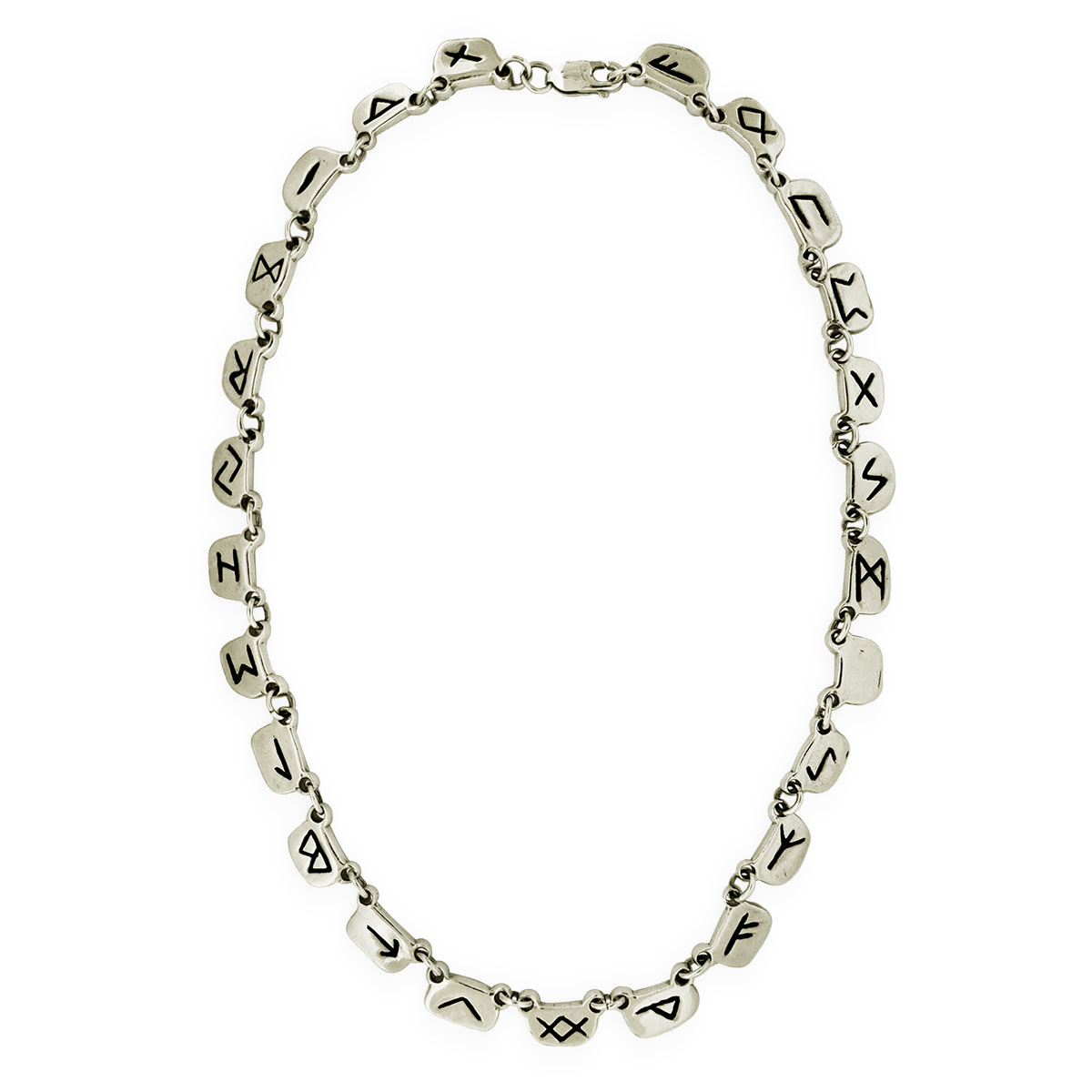 Spiritual Gift Idea - Large Silver Rune Necklace