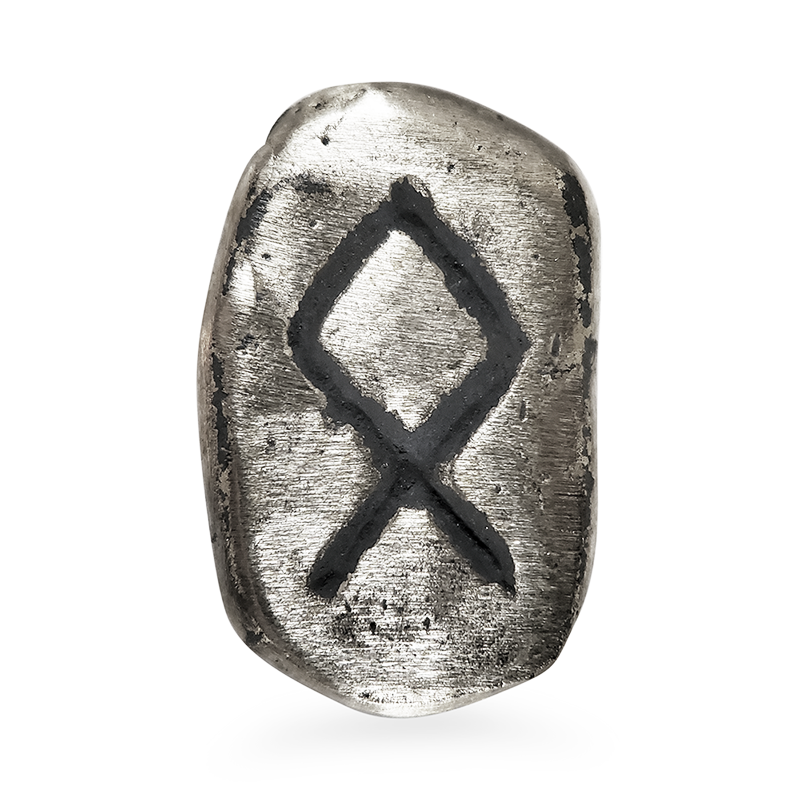 Othala Rune in Solid Sterling Silver