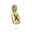 Gebo Rune Pendant in Solid 14k Yellow Gold