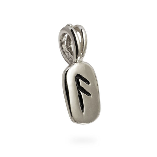 Ansuz Rune Pendant in Solid Sterling Silver