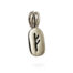 Fehu Rune Pendant in 14K White Gold