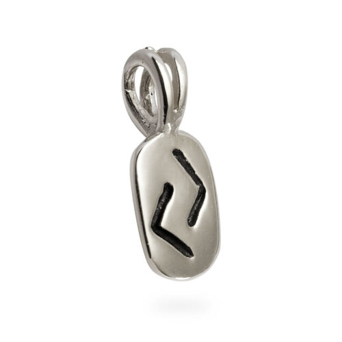 Jera Rune Pendant in Solid Sterling Silver