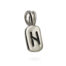 Hagalaz Rune Pendant in Solid Sterling Silver