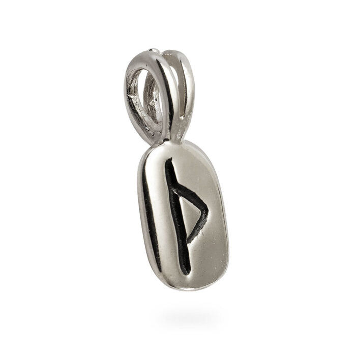 Thurisaz Rune Pendant in Solid Sterling Silver