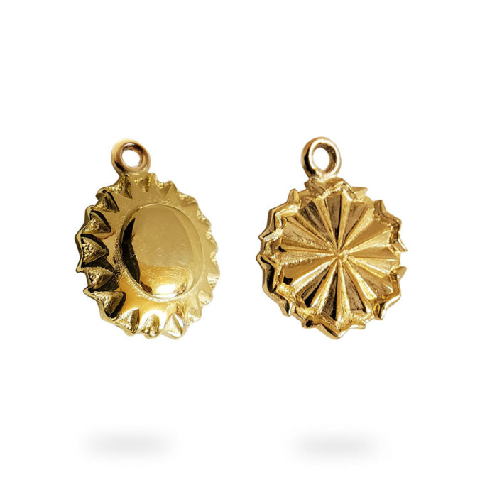 Small Tahoe Charm in Solid 14K Yellow Gold