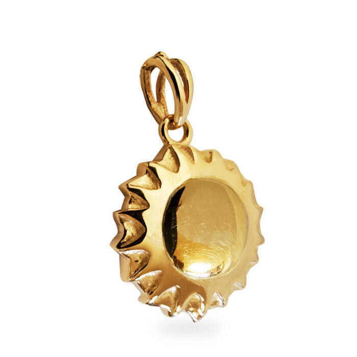 Large Tahoe Pendant in Solid 14K Yellow Gold