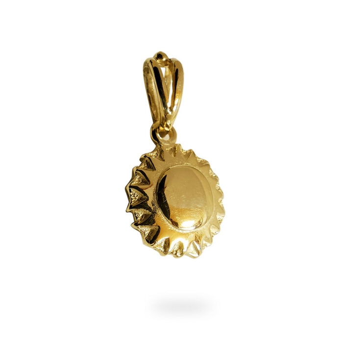Small Tahoe Pendant in Solid 14K Yellow Gold