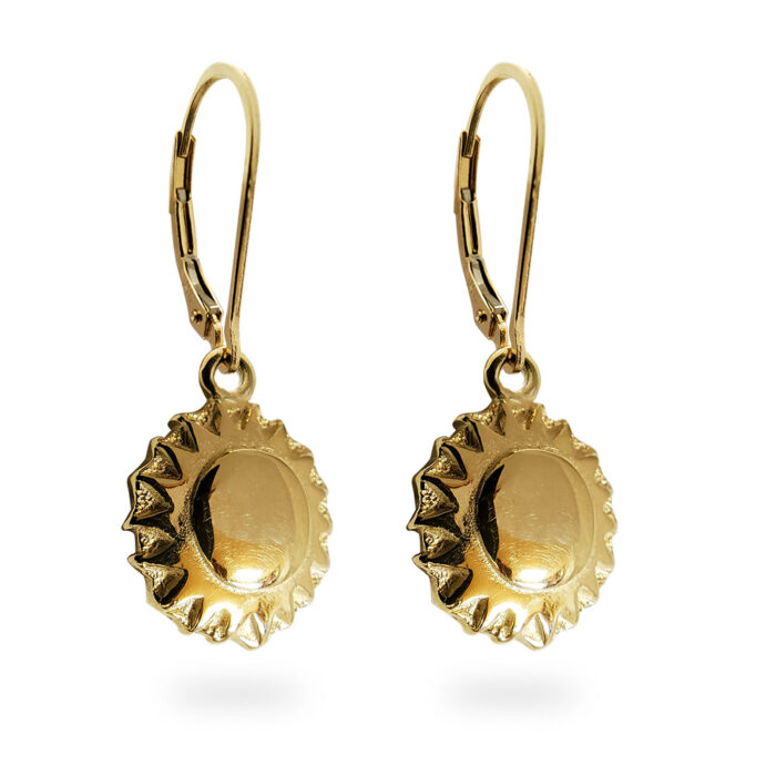 Reversible Tahoe Earrings in 14k Yellow Gold