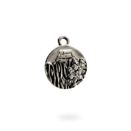 Small Reversible Sterling Silver Carmel Charm