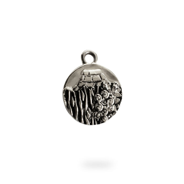 Small Reversible Sterling Silver Carmel Charm