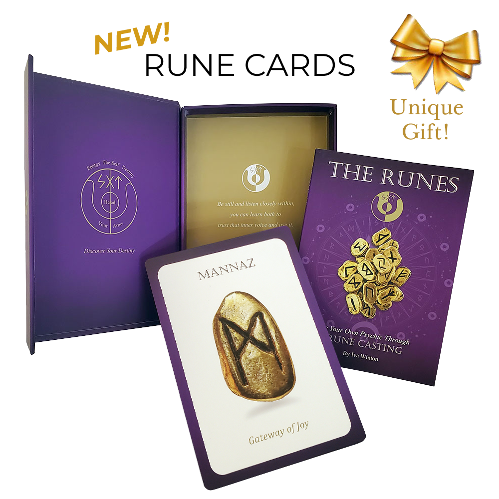 Rune Cards by Iva Winton - Rune Guidebook and 25 Card Deck