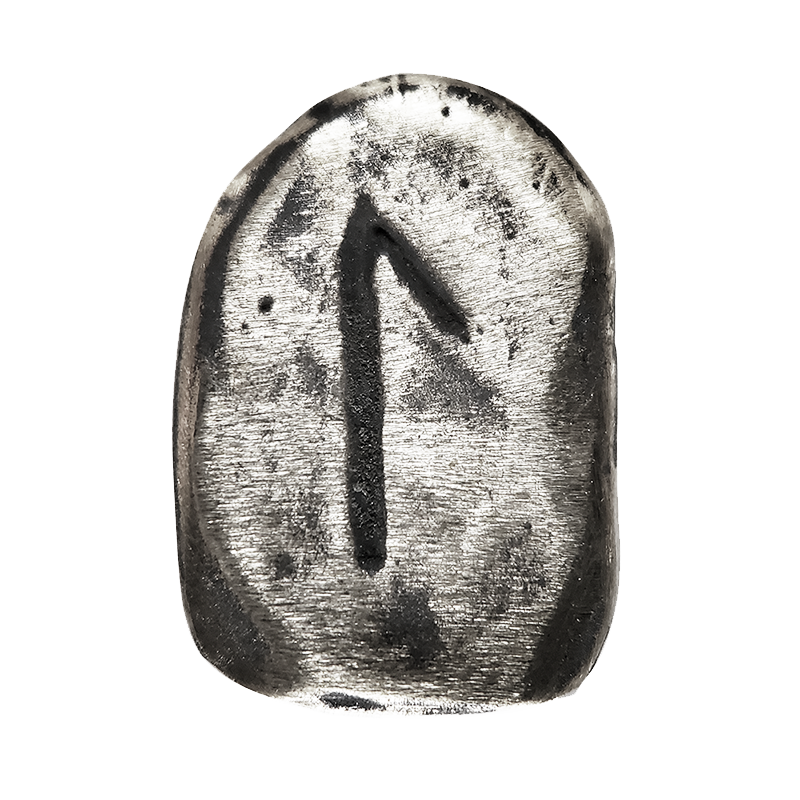 Laguz Rune in Solid Sterling Silver