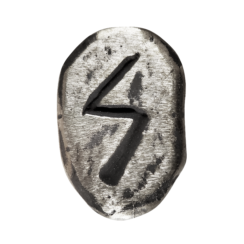 Sowelu Rune in Solid Sterling Silver